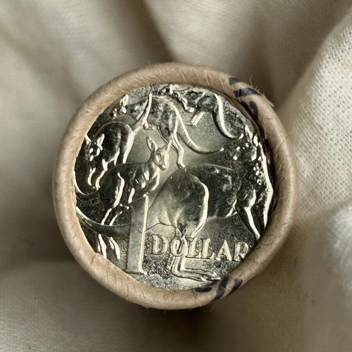Royal Australian Mint King Charles III $1 UNC Coin Roll Tail Tail