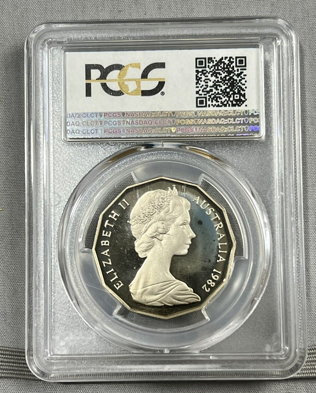 1982 Australian 50c Commonwealth Games PCGS PR68DCAM Proof Coin