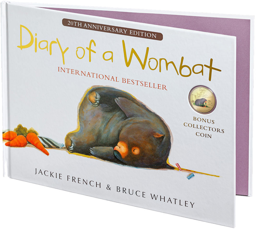 20th Anniversary of Diary of a Wombat - Deluxe Edition Book - 2022 20c Gold Plated