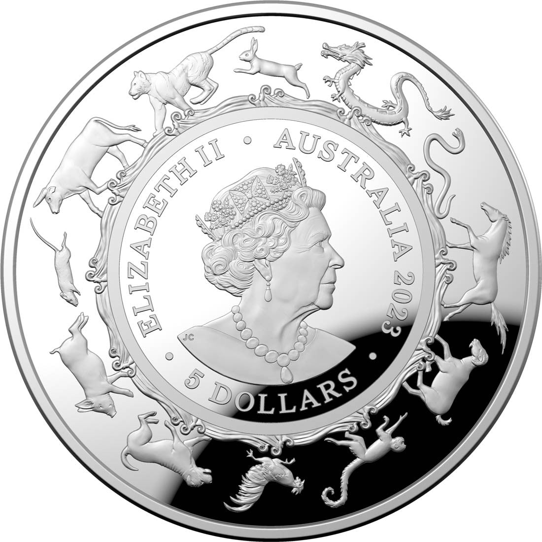 Year of the Rabbit 2023 $5 Domed Silver Proof Coin