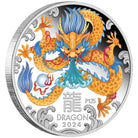 Perth Mint Australian Lunar Series III 2024 Year of the Dragon 1oz Silver Trio
