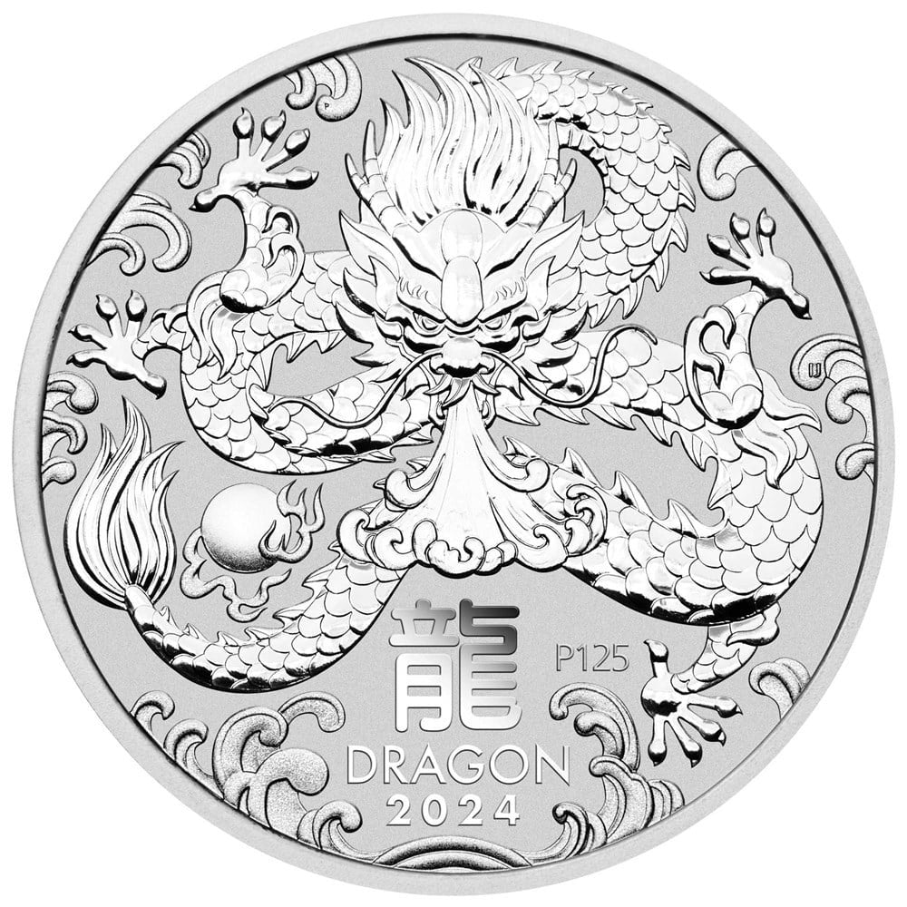 Perth Mint Year of the Dragon 2024 1/2 oz Silver Bullion Coin