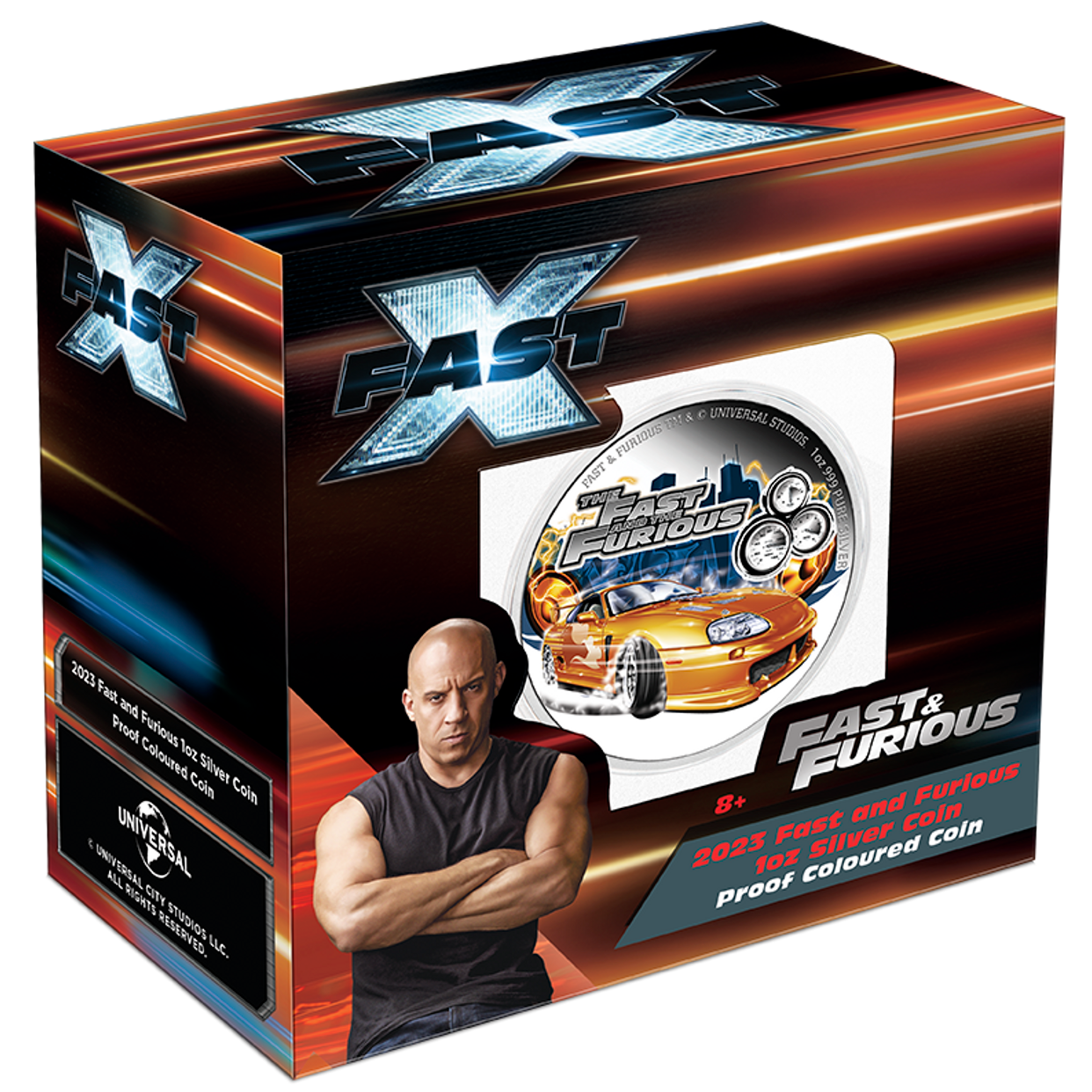 2023 Fast and Furious 1oz Silver Proof Coloured Coin
