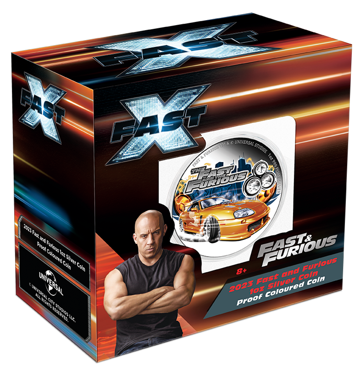 2023 Fast and Furious 1oz Silver Proof Coloured Coin