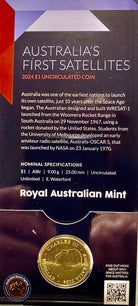 Royal Australian Mint 2024 Out of This World Australia in Space C Mintmark $1 King Charles III Counterstamp UNC Coin