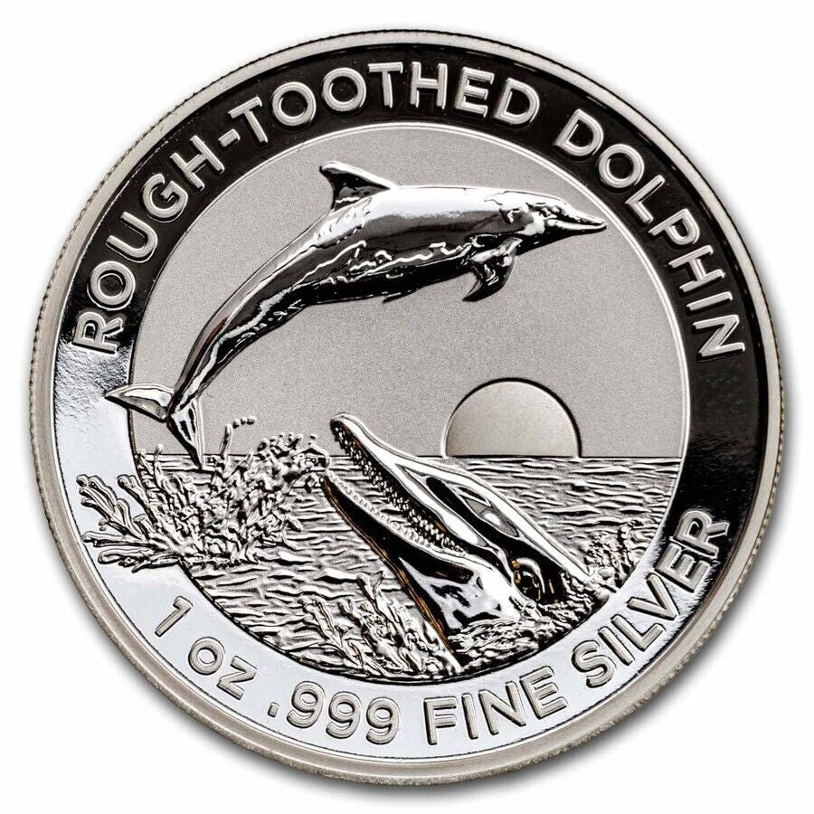 Royal Australian Mint 2023 $5 Rough-Toothed Dolphin 1 oz Silver High Relief Coin