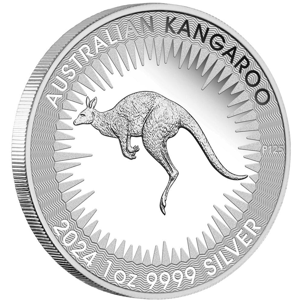 Perth Mint Australian Kangaroo King Charles III Obverse First Issue 2024 1 oz Silver Proof Coin