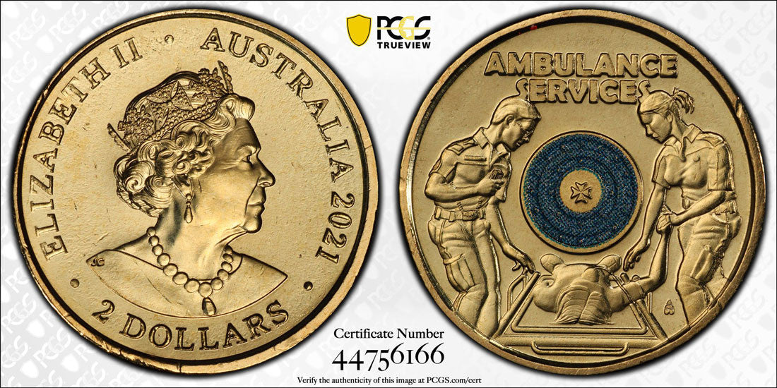 2021 $2 Ambulance Service PCGS MS68