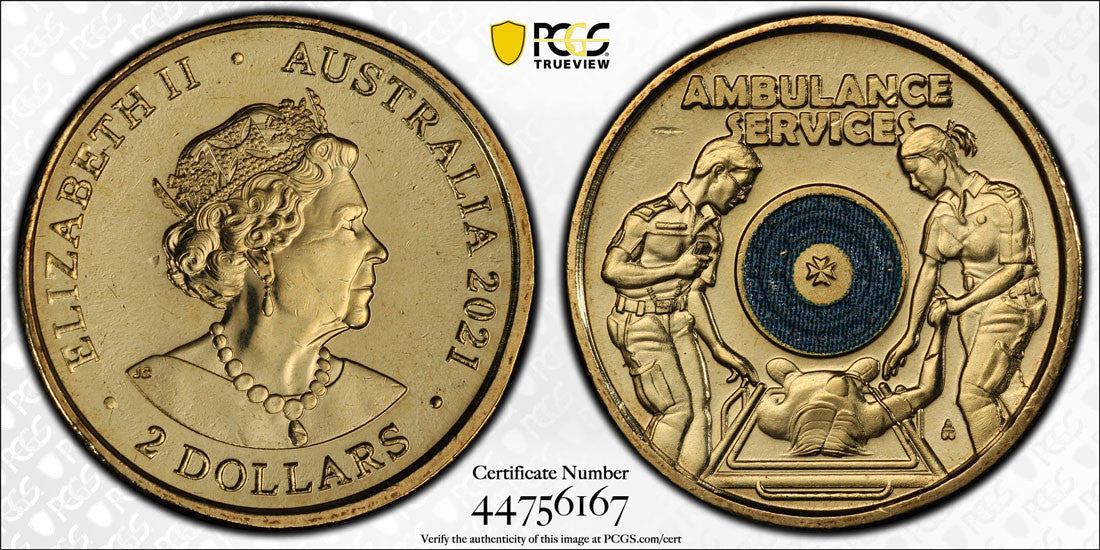 2021 $2 Ambulance Service PCGS MS66