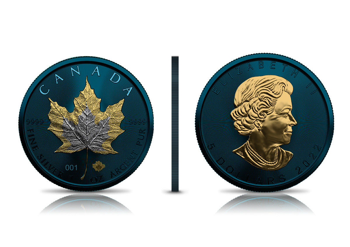 Space Metals III 2022 Maple Leaf 1oz .9999 Silver Bullion