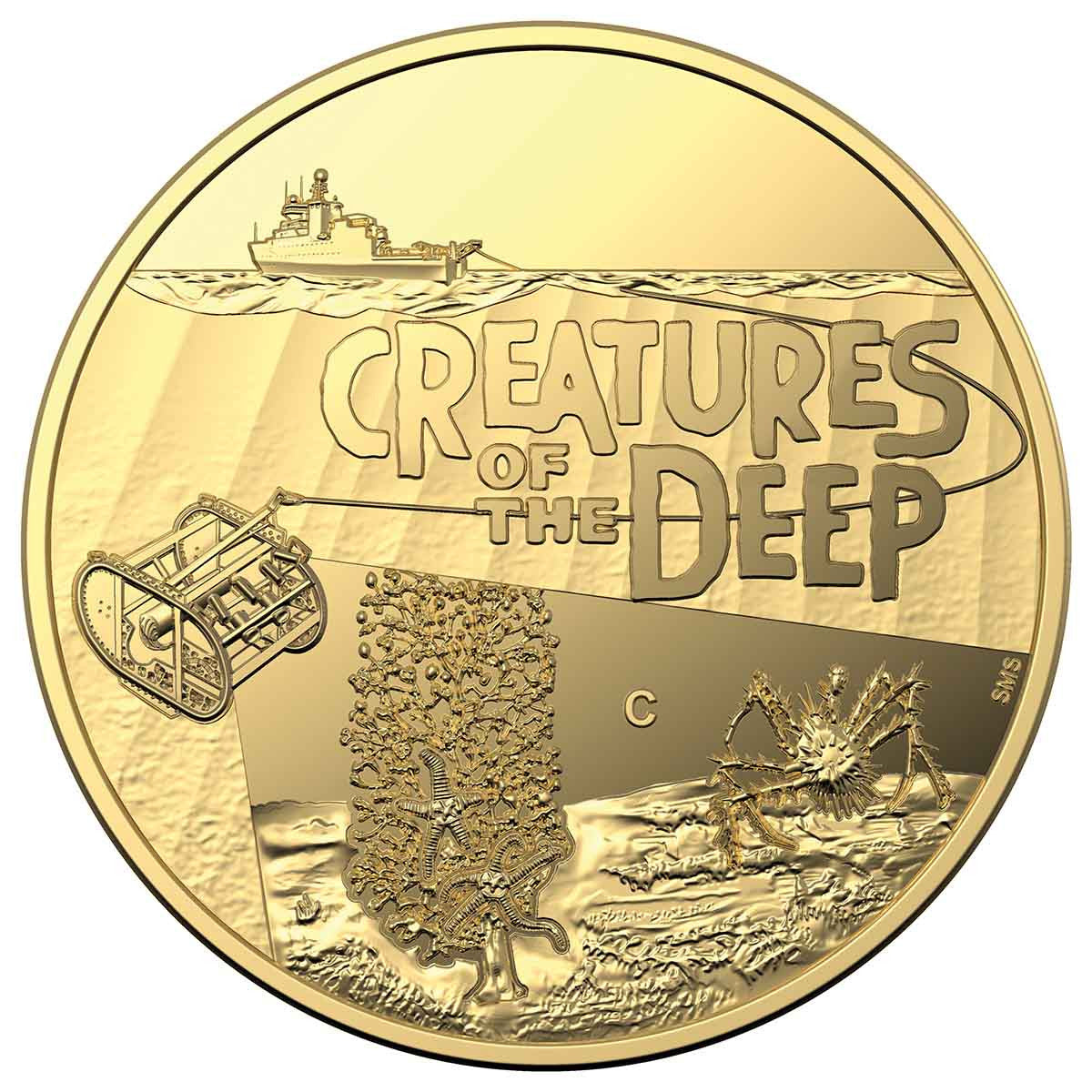 Creatures of the Deep - $10 Gold Proof ‘C’ Mintmark Coin