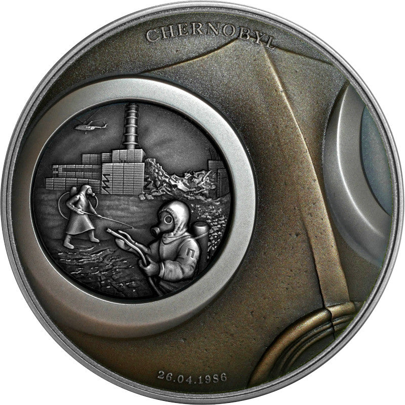 2021 Niue $5 2oz Silver Coin - Human Tragedies - Chernobyl