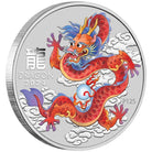 Perth Mint Australian Year of the Dragon 2024 1 oz Silver Bullion Coloured Coin in Card