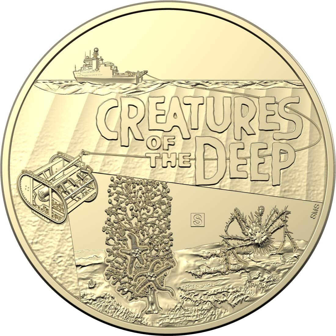 Creatures of the Deep 4 Coin Pack $1 UNC 2023 ALBR Mintmark & Privymark set