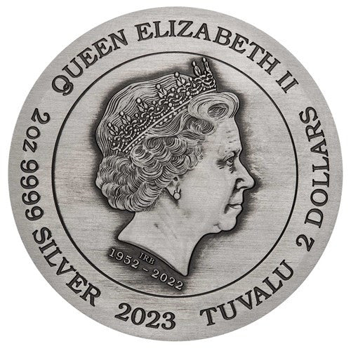 The Phantom 2023 2oz Silver Antiqued Coloured Coin