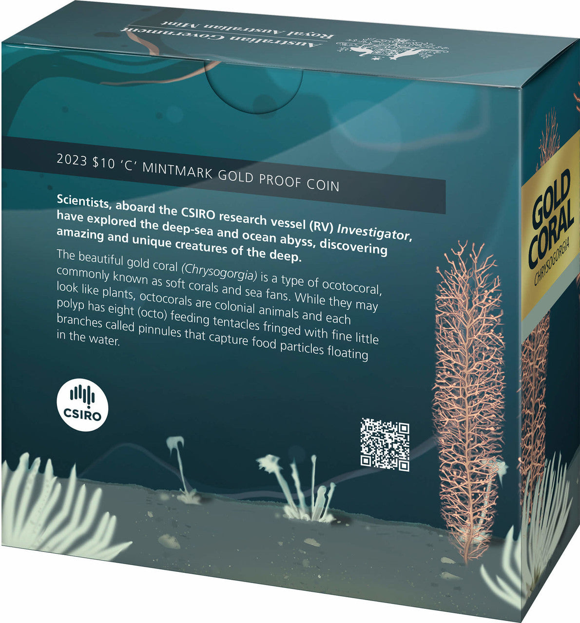 Creatures of the Deep - $10 Gold Proof ‘C’ Mintmark Coin