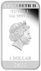 60 Years of Bond 2022 1oz Silver Proof Coloured Rectangular Coin