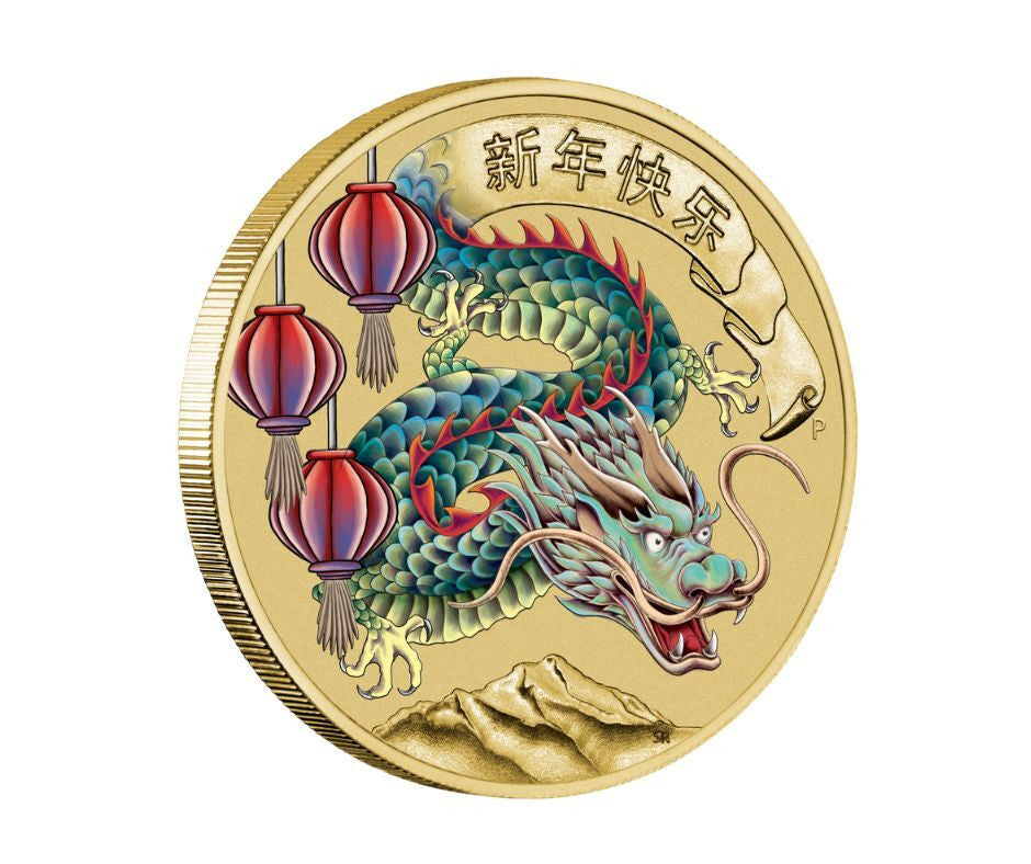 Perth Mint 2024 Christmas Island Lunar New Year of the Dragon PNC – Dragon (PM)