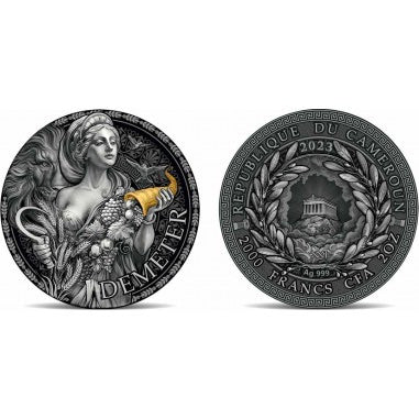 Germania Mint Cameroon 2023 Demeter Silver 2 oz coin