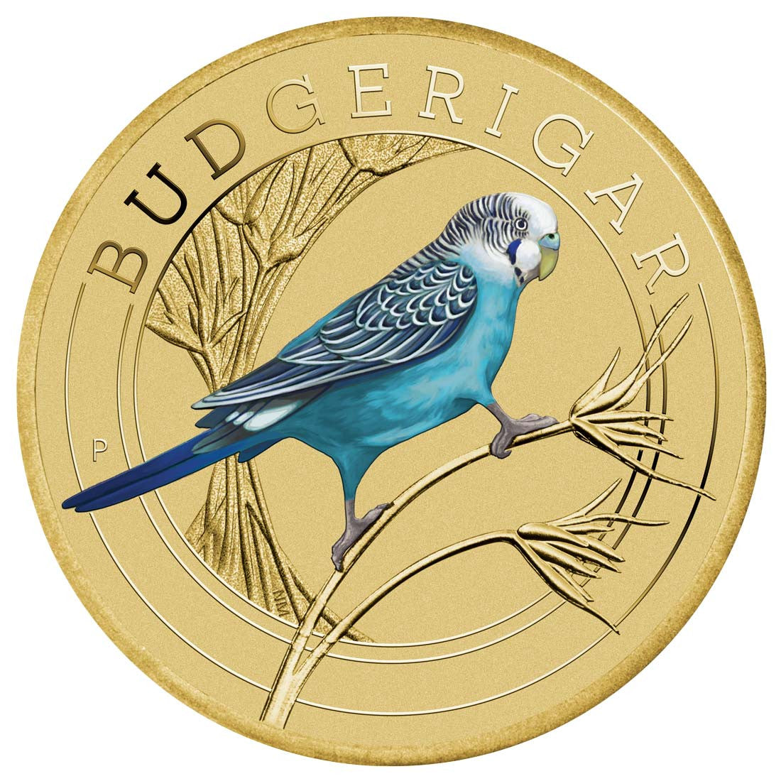 Budgerigars Postal Numismatic Cover