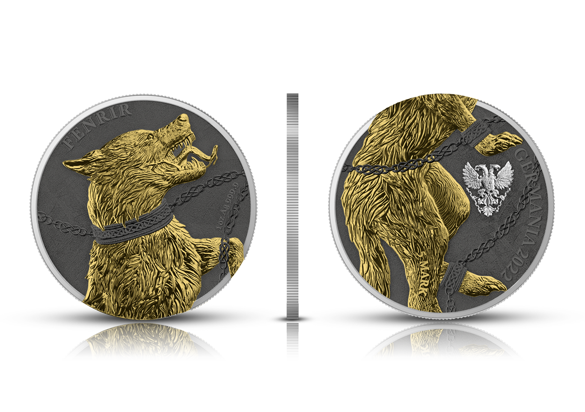Fenrir Geminus - The Germania Beasts - 2 x 1oz Silver BU Coins