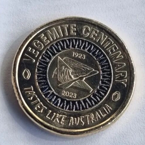  2023 $2 AlBr Coloured UNC Tastes like Australia Vegemite Coin