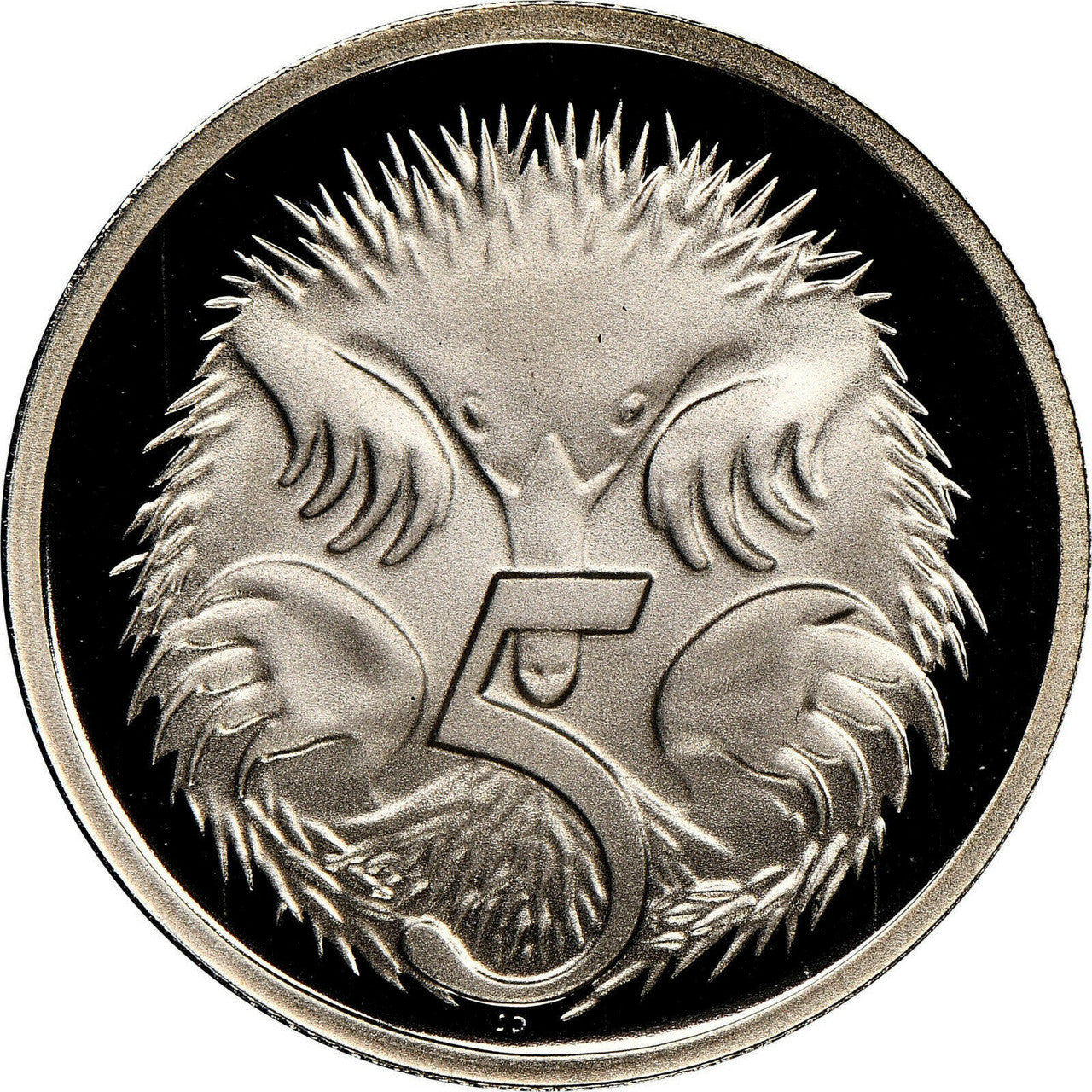 Coin 2023 Echidna 5 cents Proof 5c ex Royal Australian Mint Proof Set UNC