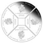 2023 Chinese Lunar Rabbit Quadrant 1 oz 99.99% Silver Proof Coloured 4 Coin Set