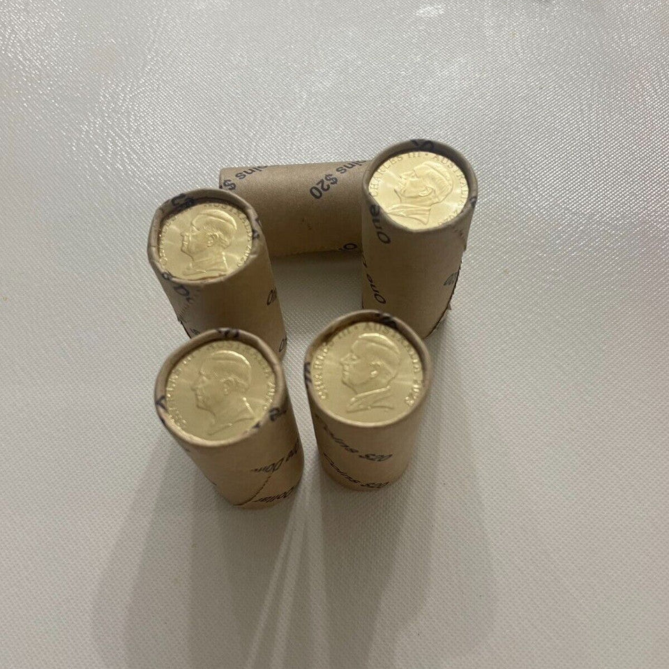 Royal Australian Mint King Charles III $1 Coin Roll Head Head