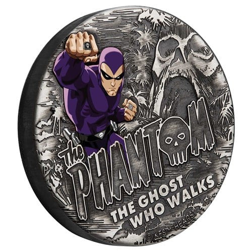The Phantom 2023 2oz Silver Antiqued Coloured Coin