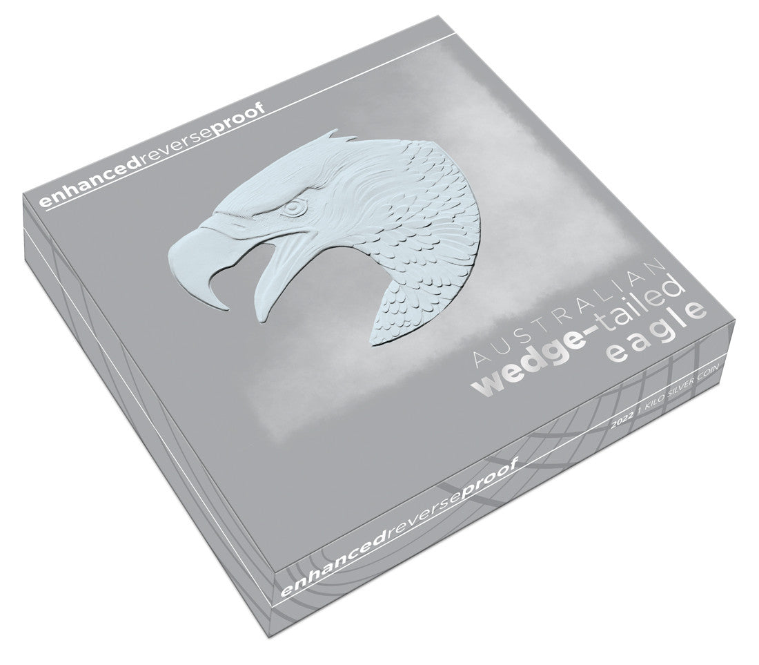 Australian Wedge-tailed Eagle 2022 Kilo Silver Enhanced Reverse Proof