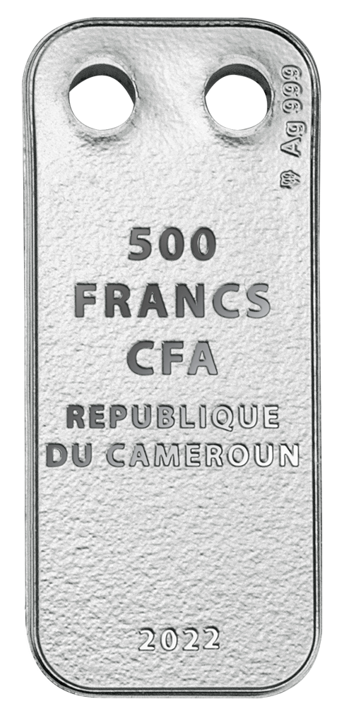 Amber Pendant 2022 Cameroon 500 Francs Silver Proof Coin