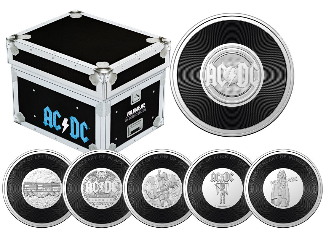 Royal Aust. Mint 2022/23 AC/DC Limited 20c Six-Coin Collection