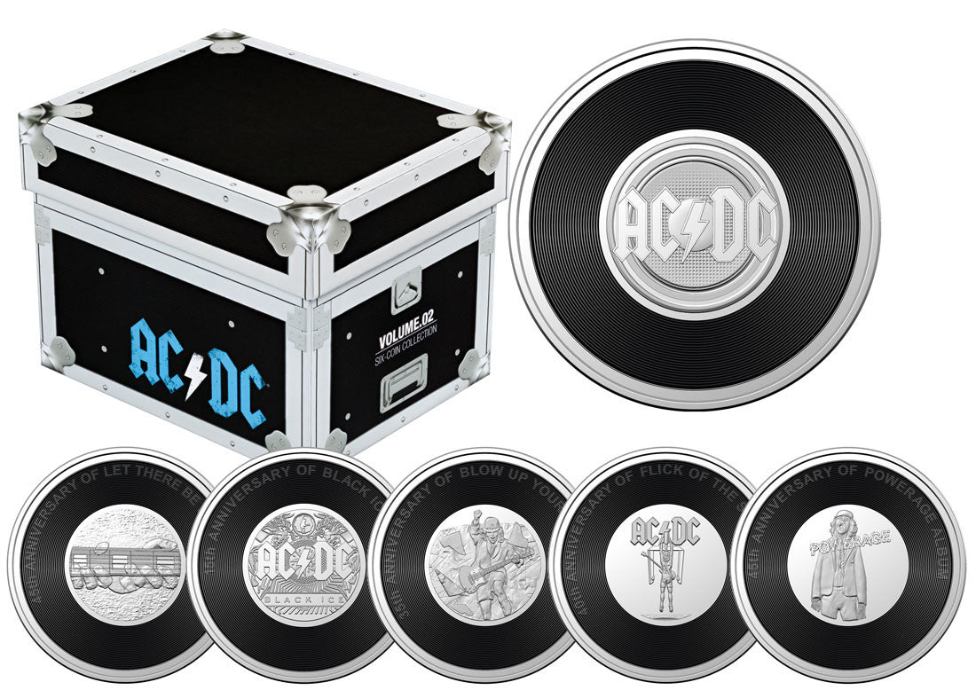 Royal Aust. Mint 2022/23 AC/DC Limited 20c Six-Coin Collection