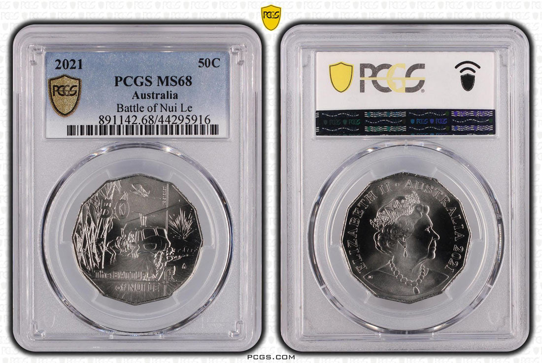 Battle of Nui Le 50C 2021 PCGS MS68