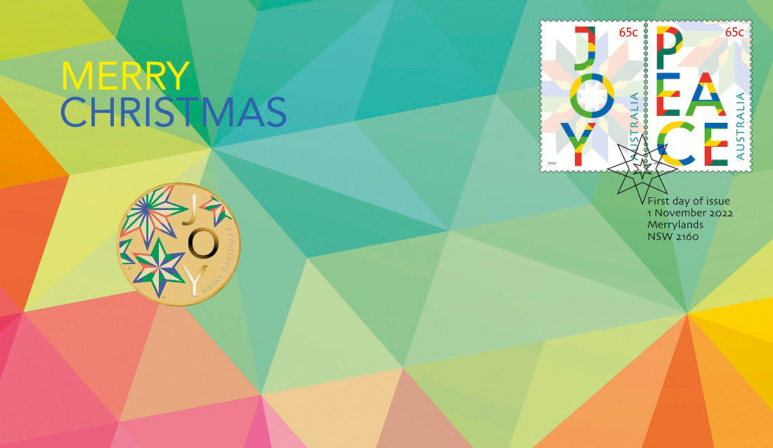 Christmas 2022 Perth Mint Postal Numismatic Cover