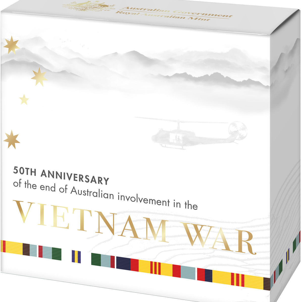 2023 $2 "C" Mintmark Coloured Fine Silver Proof Coin 50th Anniversary End of Vietnam War