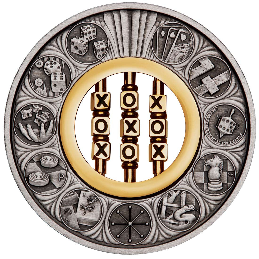 Games Through the Ages 2022 2oz Silver Antiqued