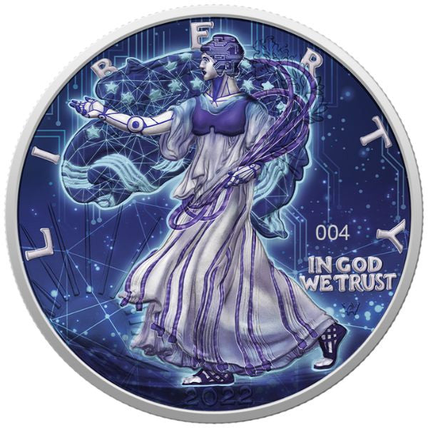 USA 2022 American Eagle Ag999 1 oz Artificial Intelligence