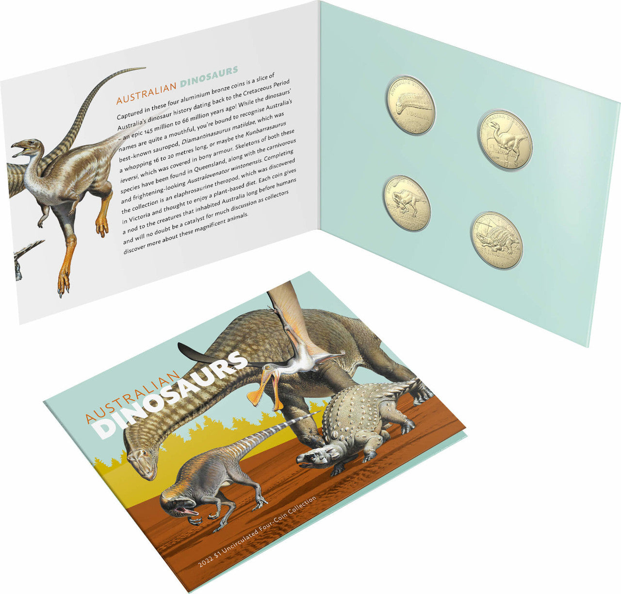 Australian Dinosaurs 2022 Uncirculated Four-Coin Collection