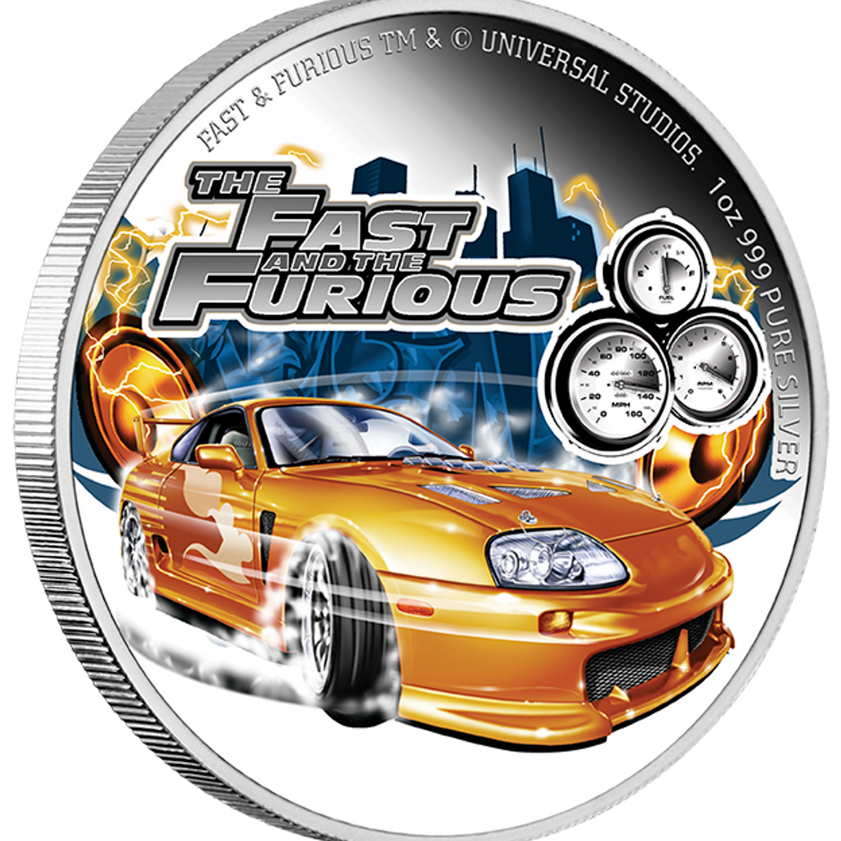 2023 Fast and Furious 1oz Silver Proof Coloured Coin