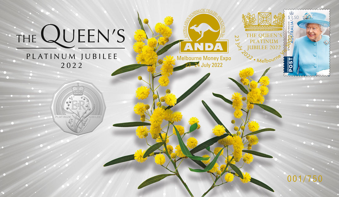 Queen's Platinum Jubilee (Perth Mint), Queen's Platinum Jubilee (RAM) & Animalia - PNC Trio (matching numbers) - 2022 ANDA Melbourne Money Expo