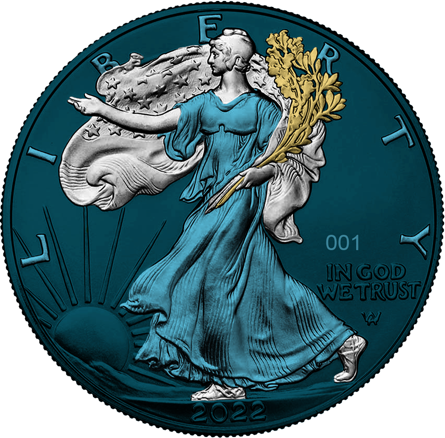 Space Metals III 2022 American Eagle 1oz .999 Silver Bullion