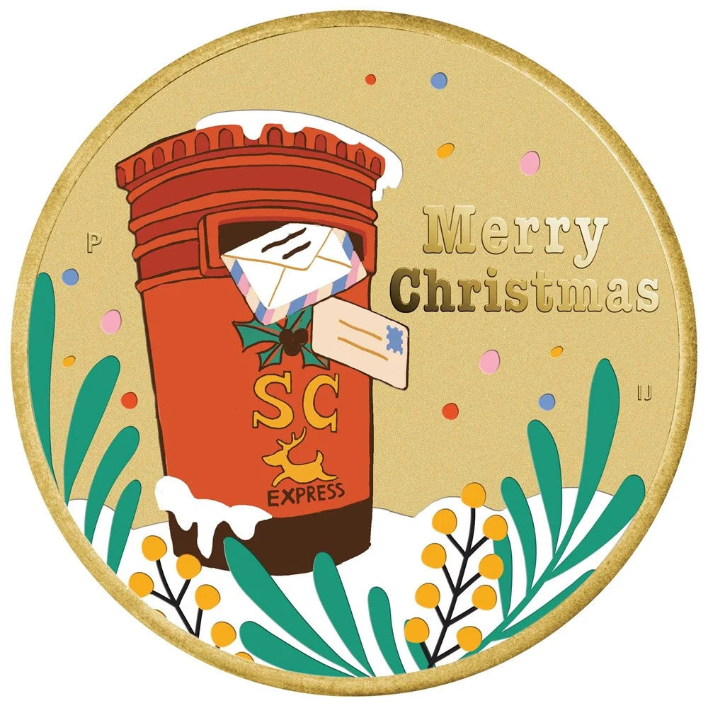 Perth Mint Merry Christmas Stamp and Coin Cover PNC