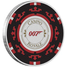 Perth Mint Australian Casino Royale Poker Chip 2023 1 oz Silver Coloured Coin in Card