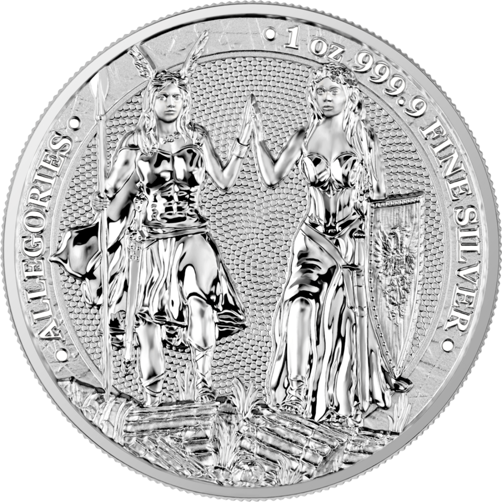 Germania Mint Galia and Germania 2023 Silver 1 oz BU Coin