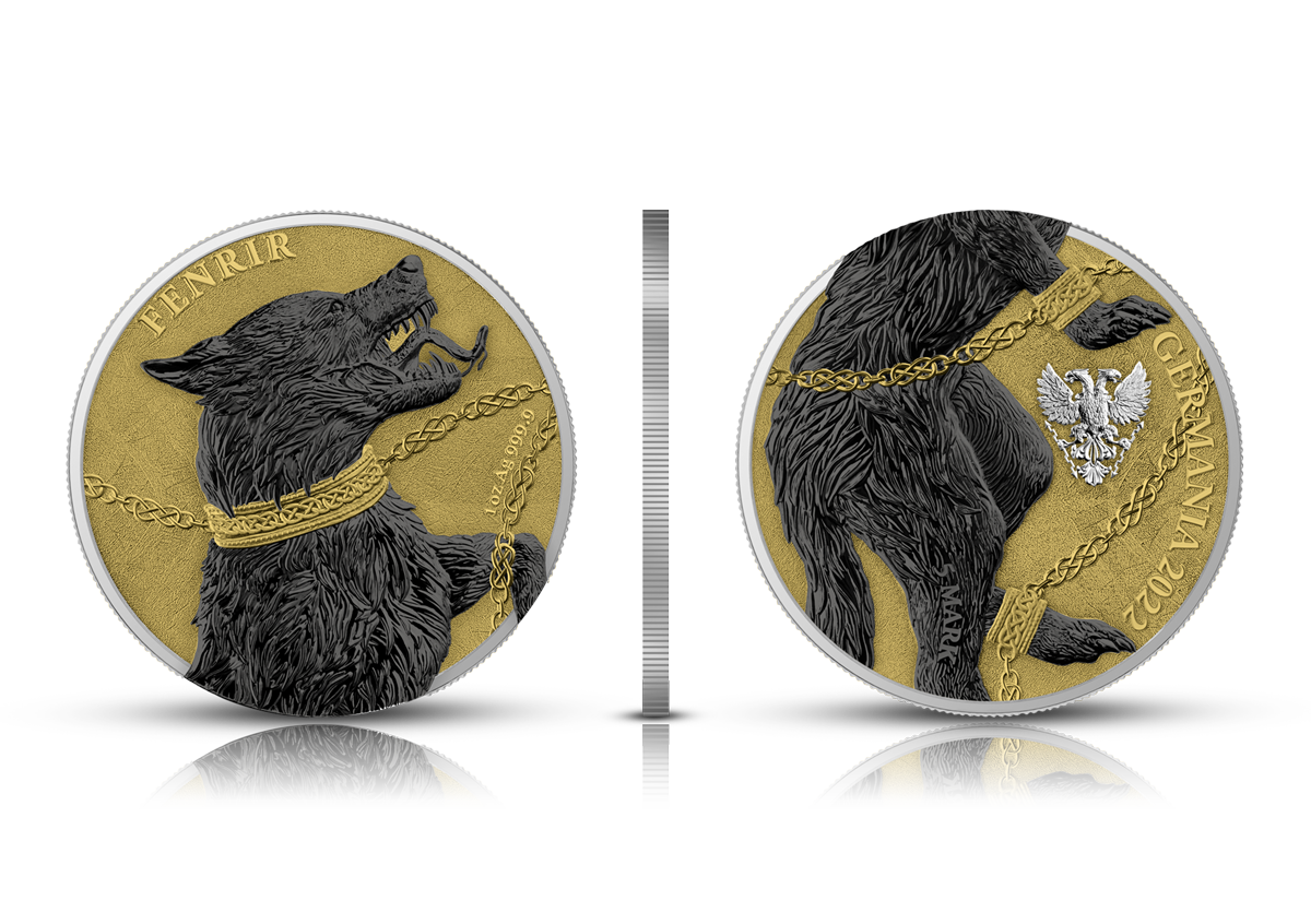 Fenrir Geminus - The Germania Beasts - 2 x 1oz Silver BU Coins