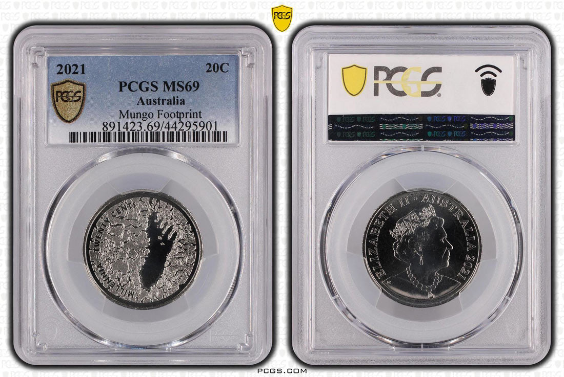 Mungo Footprint 20C 2021 PCGS MS69