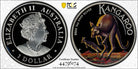 2022-P $1 Kangaroo Colorized 1oz High Relief PR70 DCAM