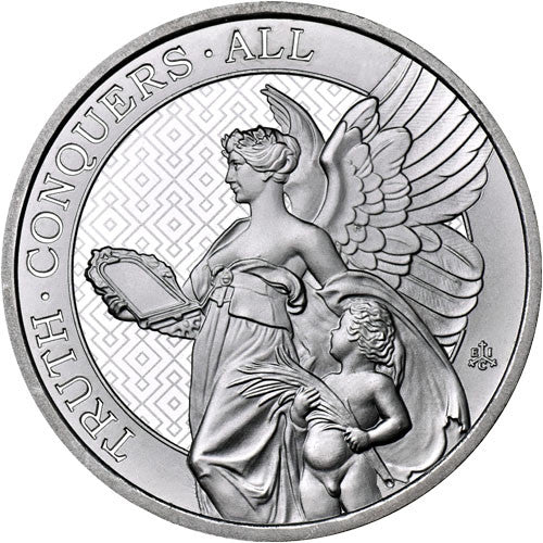 2022 St Helena Queen's Virtues: Truth 1oz .999 Silver BU Coin